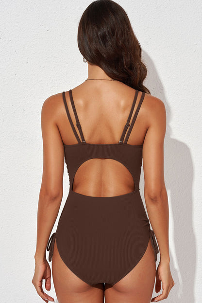 Cutout Plunge One-Piece Swimsuit