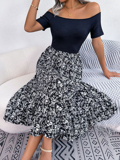 Elegant Drift Off-Shoulder Dress