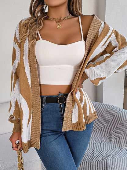 Print Long Sleeve Cardigan