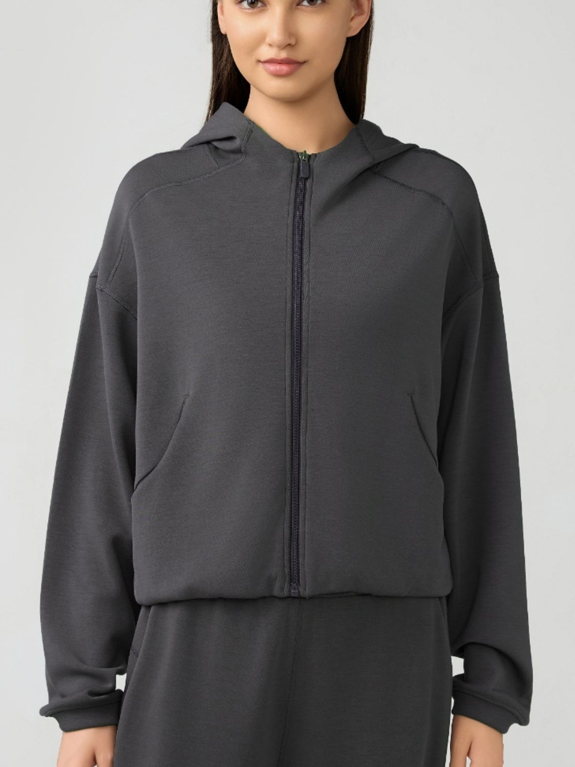 Dropped Shoulder Active Hoodie