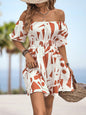 Blossom Grace Off-Shoulder Dress