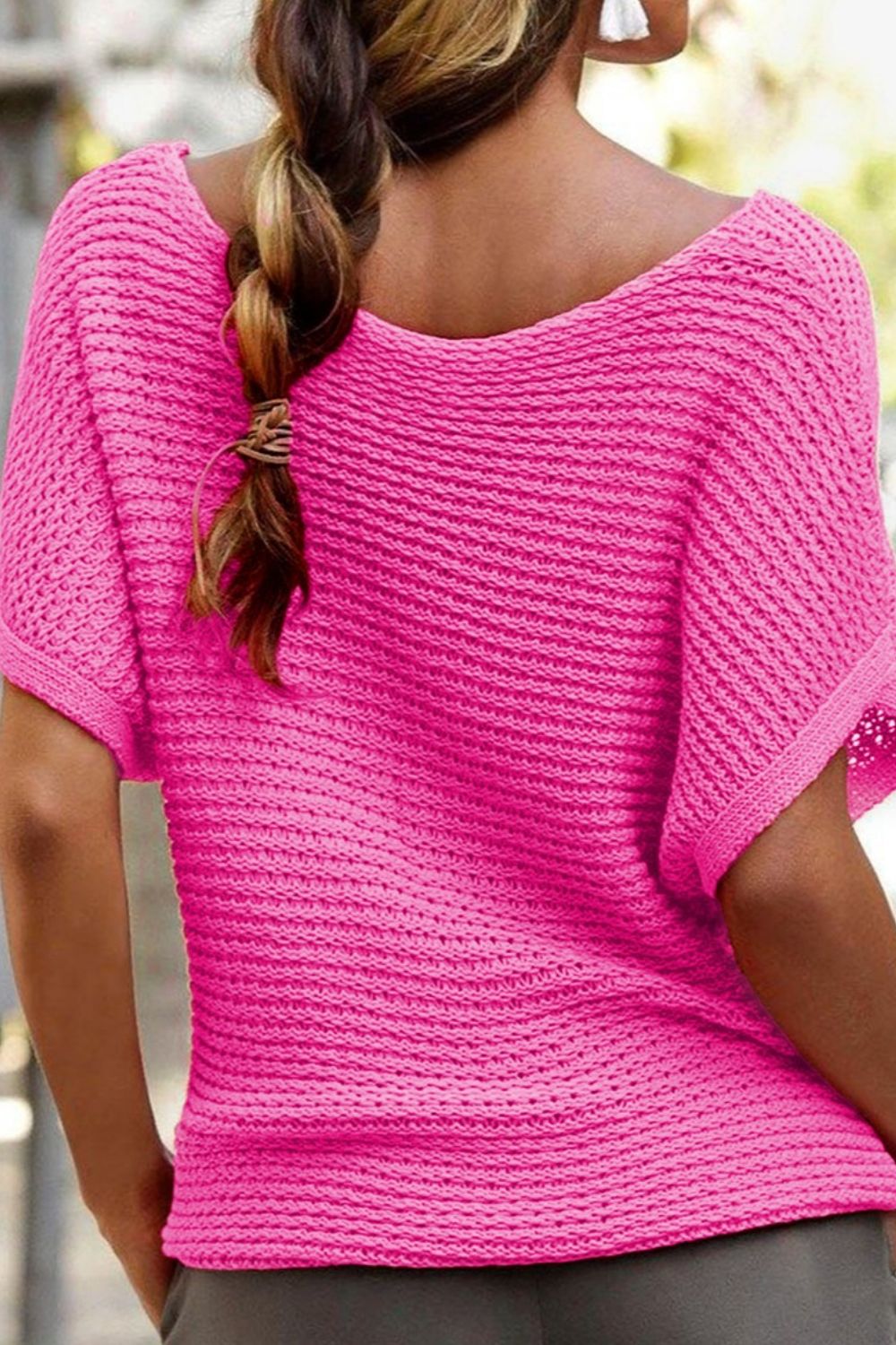 Short Sleeve Knit Top