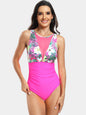 Elegant Print Cutout One-Piece