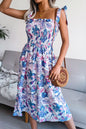 Floral Smocked Midi Dress