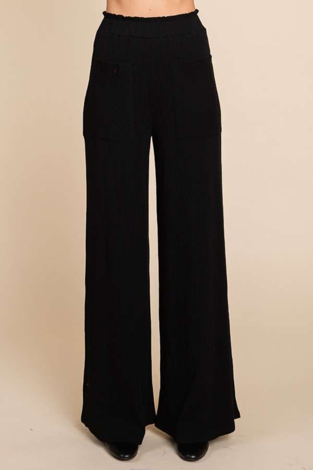 Culture Code Full Size High Waist Wide Leg Pants - Elegant Aura Boutique