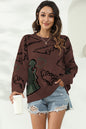 Dinosaur Print Sweater