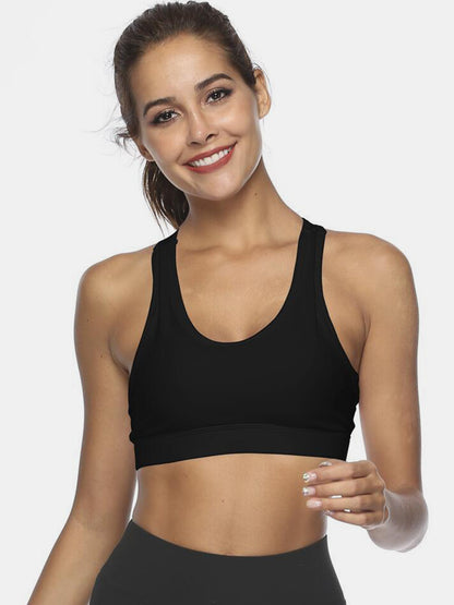 Cutout Scoop Neck Active Top