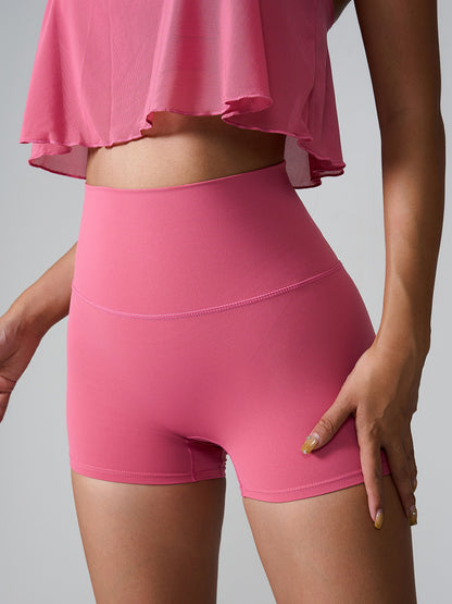 High Waist Active Shorts With Pockets