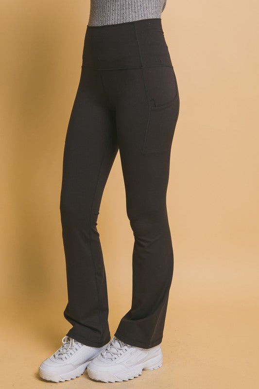 High Waist Active Leggings with Side Pockets