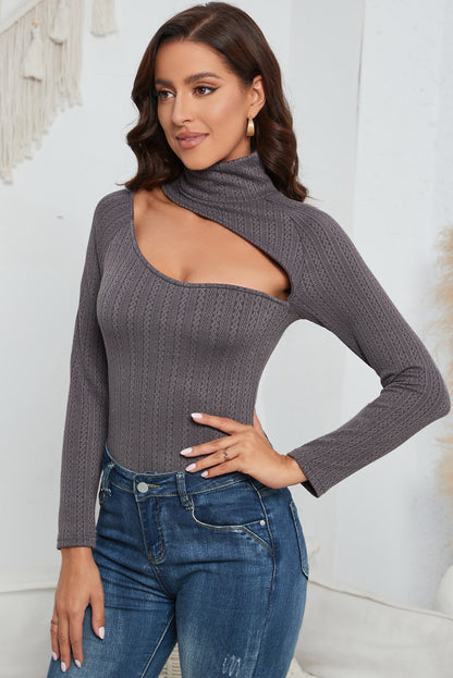 Mock Neck Long Sleeve Bodysuit