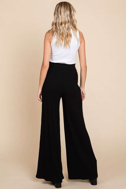 Culture Code Full Size High Waist Wide Leg Pants - Elegant Aura Boutique