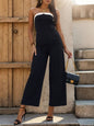 Tube Sleeveless Wide Leg Jumpsuit