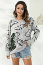 Dinosaur Print Sweater