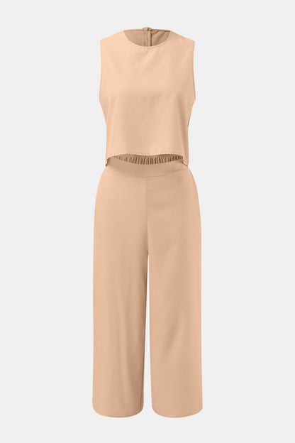 Top and Wide Leg Pants Set