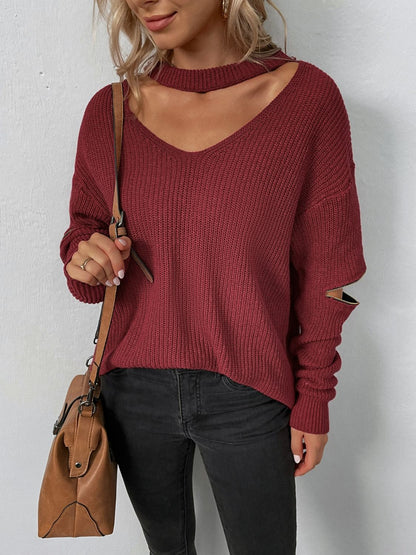 Cutout Detail Sweater