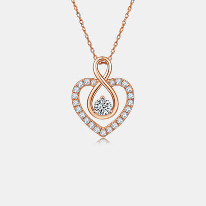 1 Carat Moissanite Heart Shape Necklace