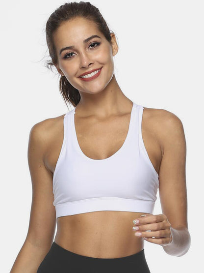 Cutout Scoop Neck Active Top