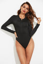 Round Neck Long Sleeve Bodysuit