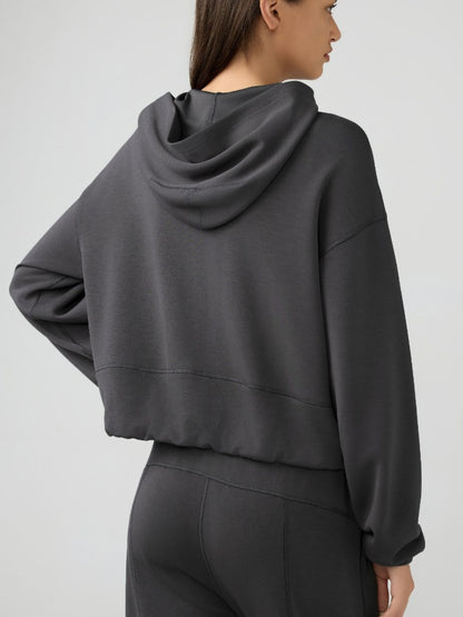 Dropped Shoulder Active Hoodie