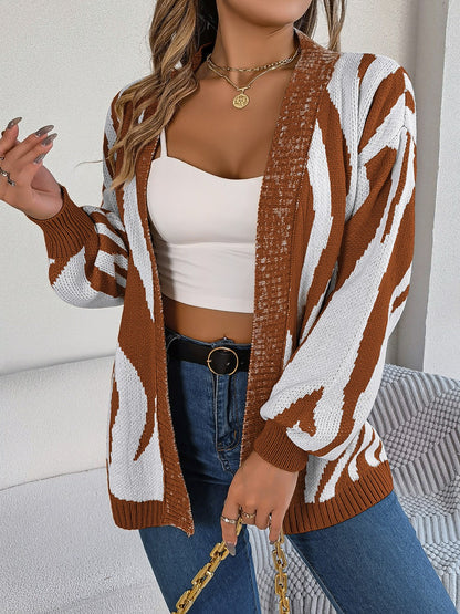 Print Long Sleeve Cardigan