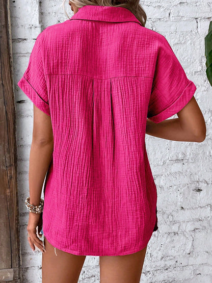 Textured Short Sleeve Shirt