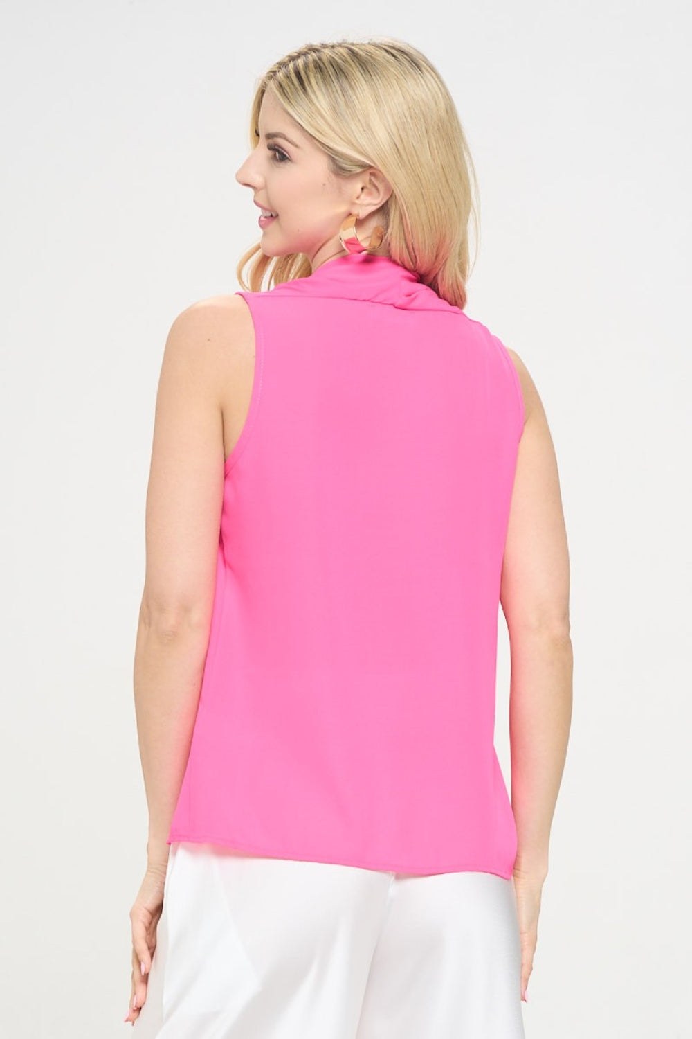 Trendy V-Neck Sleeveless Top