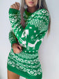 Christmas Round Neck Sweater Dress