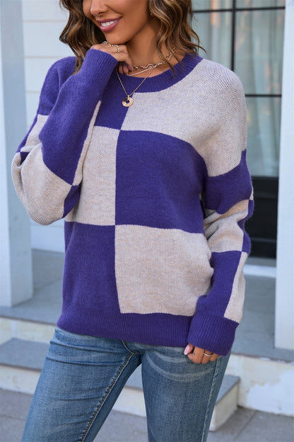 Angel Wings Color Block Sweater