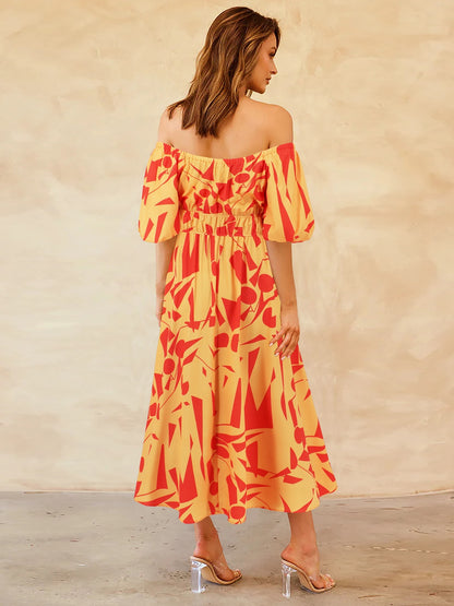 Floral Breeze Off-Shoulder Dress