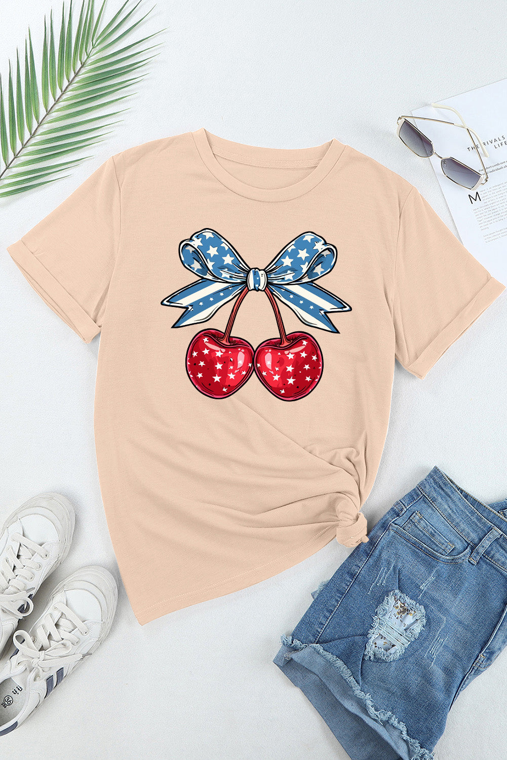 Cherry Graphic Short Sleeve T-Shirt