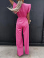 Ruffled Round Neck Jumpsuit