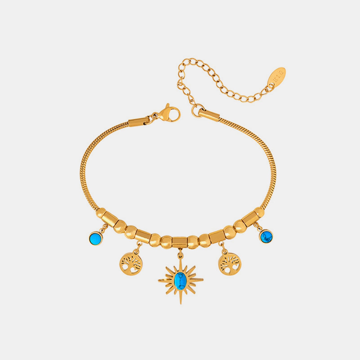 Gold-Plated Charm Bracelet