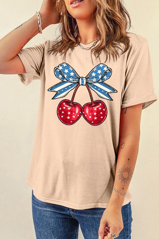 Cherry Graphic Short Sleeve T-Shirt