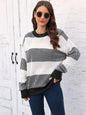 Round Neck Drop Shoulder Sweater