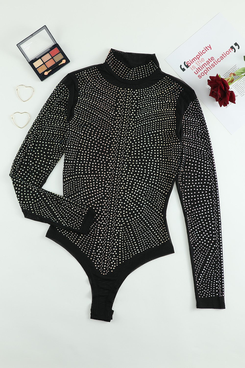 Mock Neck Long Sleeve Bodysuit