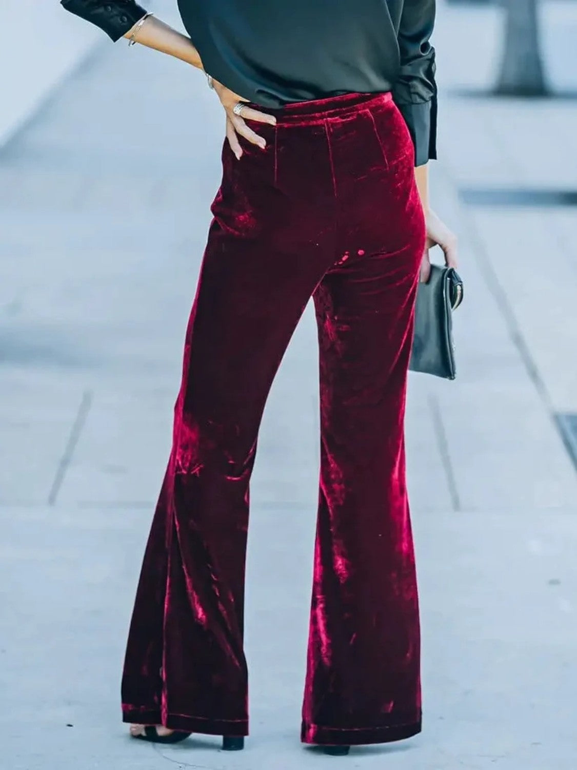 High Waist Flare Pants - Elegant Aura Boutique