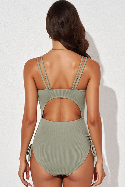 Cutout Plunge One-Piece Swimsuit