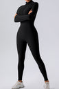 Mock Neck Active Jumpsuit