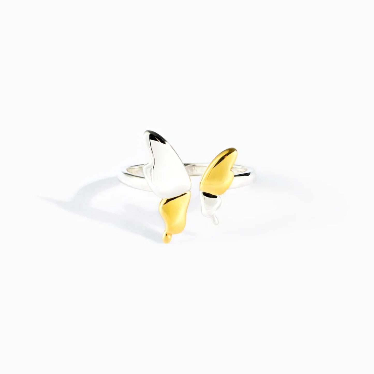 Gold/Silver Butterfly Ring - Elegant Aura Boutique