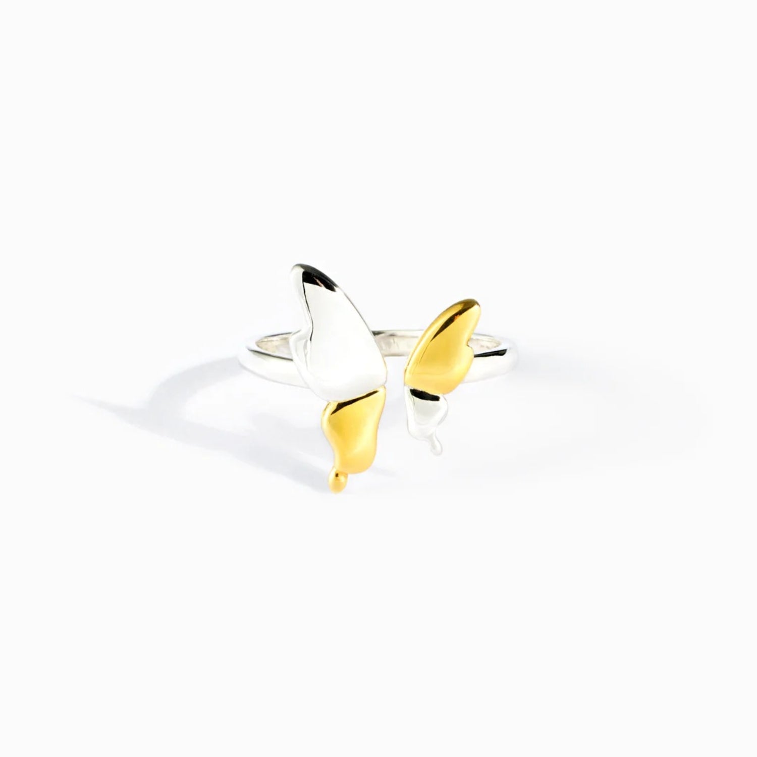 Gold/Silver Butterfly Ring - Elegant Aura Boutique