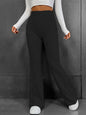 Ribbed High Waist Pants - Elegant Aura Boutique