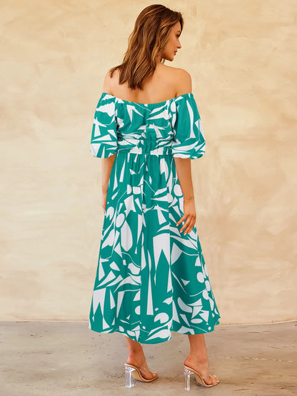 Floral Breeze Off-Shoulder Dress