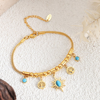 Gold-Plated Charm Bracelet