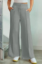 Drawstring Wide Leg Pants with Pockets - Elegant Aura Boutique