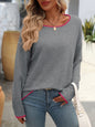 Contrast Round Neck Sweater