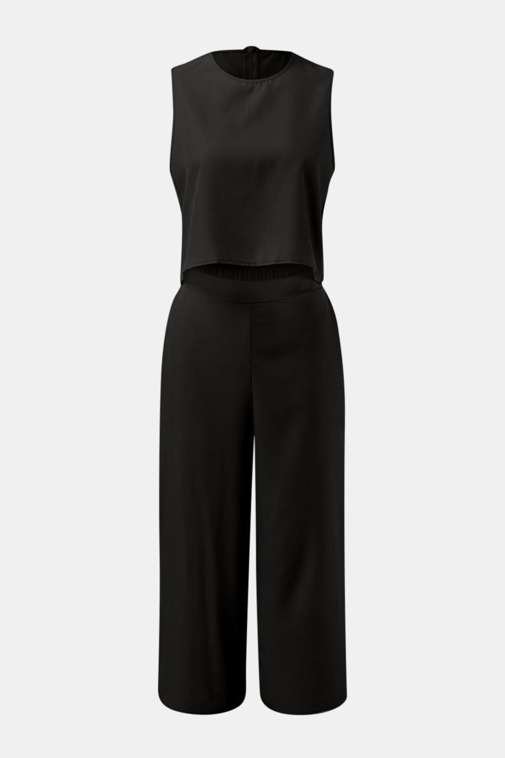 Top and Wide Leg Pants Set