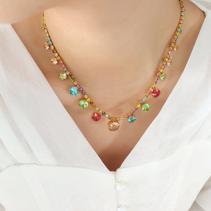 Crystal Chain Necklace