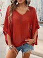 V-Neck Sleeve Knit Top