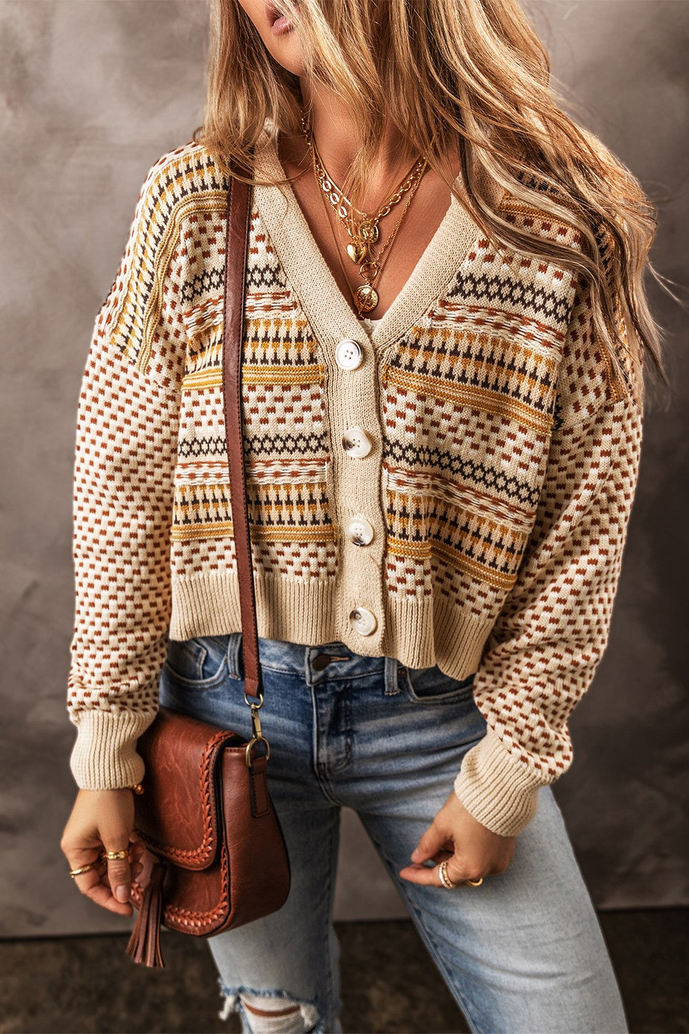 Button Up Long Sleeve Sweater