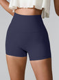 High Waist Active Shorts With Pockets